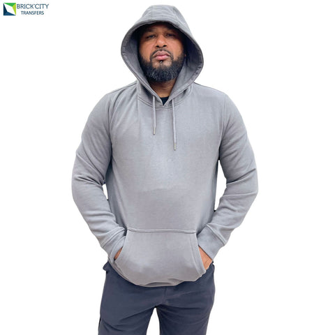 Charcoal Organic Cotton heavy Fleece Hoodie