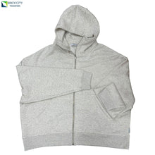 Marble White Zip-up oversized Hoodie