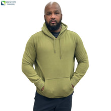 Military Olive Organic Cotton heavy Fleece Hoodie