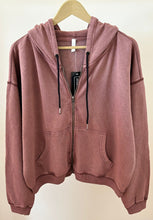 Unisex Acid Washed Hoodie Maroon