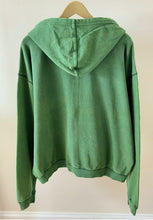 Unisex Acid Washed Hoodie Parrot Green