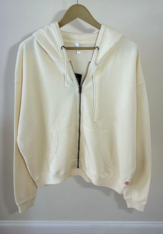 Unisex Acid Washed Hoodie White