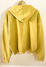 Unisex Acid Washed Hoodie Yellow